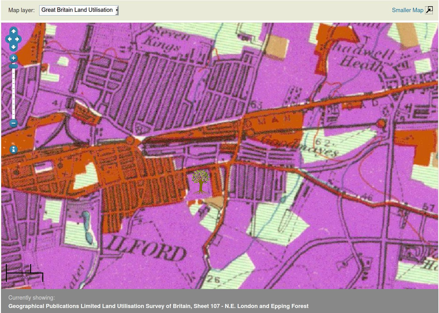 1944 Talbot Orchard map