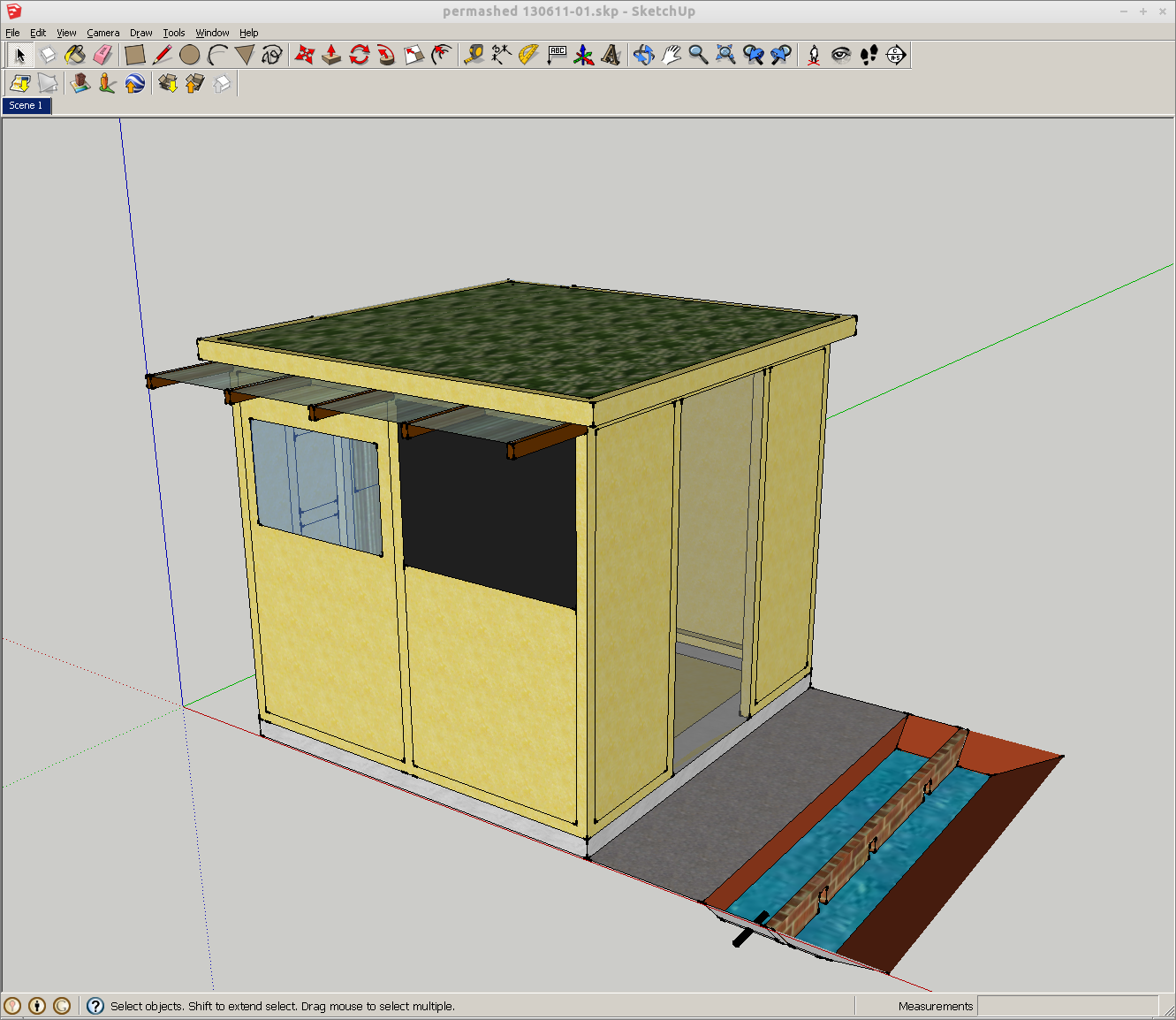 Greenhouse water stage