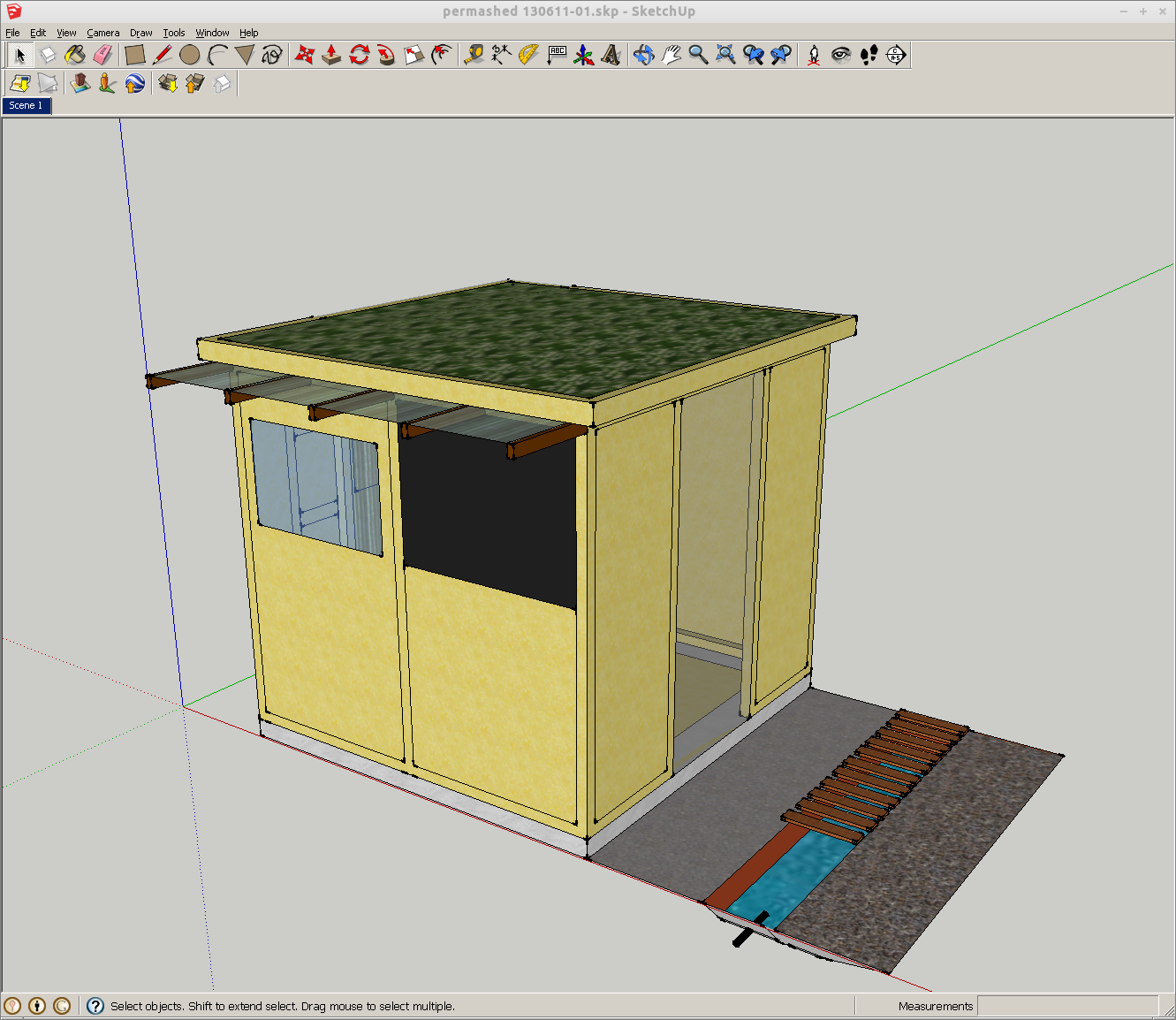 Greenhouse planks stage