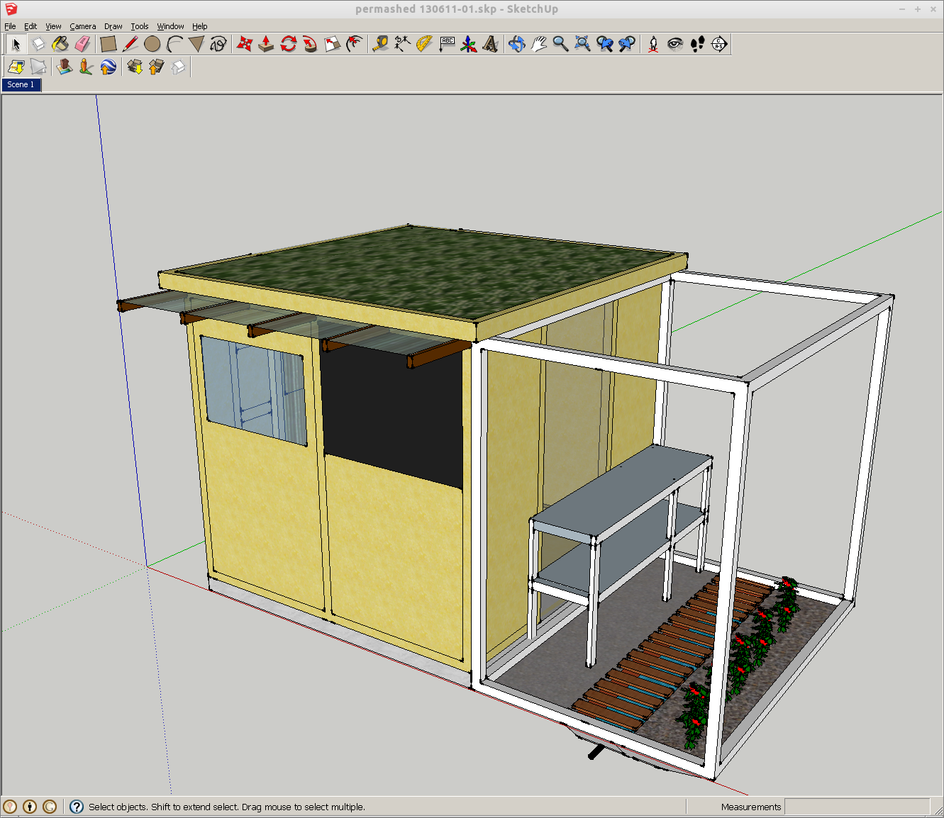 Greenhouse veg stage